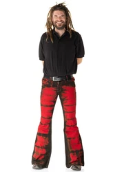 Comycom Schlaghose Herren rot/schwarz