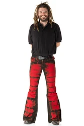 Comycom Schlaghose Herren rot/schwarz