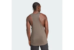 adidas Performance Tanktop WORKOUT STRINGER Khaki/Dunkelgrün/Braun/Grau