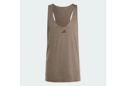 adidas Performance Tanktop WORKOUT STRINGER Khaki/Dunkelgrün/Braun/Grau