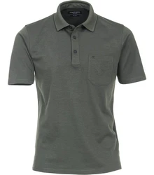 CASAMODA Poloshirt Polo-Shirt Dunkelgrün/Grün/Grau/Dunkelgrau