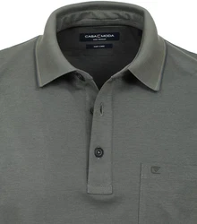 CASAMODA Poloshirt Polo-Shirt Dunkelgrün/Grün/Grau/Dunkelgrau