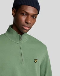 Lyle & Scott Sweatshirt 1/4 Zip Herren Dunkelgrün/Grün