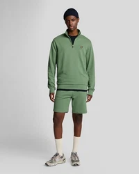 Lyle & Scott Sweatshirt 1/4 Zip Herren Dunkelgrün/Grün