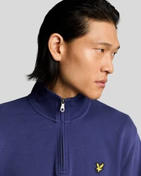 Lyle & Scott Sweatshirt 1/4 Zip Herren Dunkelblau/Blau/Lila