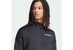 adidas TERREX Fleecejacke XPERIOR CLIMAWARM Schwarz/Hellgrau/Dunkelgrau/Hellblau