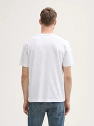 TOM TAILOR T-Shirt mit Brusttasche Weiß/Creme