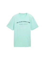 TOM TAILOR T-Shirt mit Print Grün/Türkis/Hellgrün