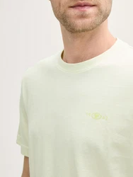 TOM TAILOR T-Shirt mit Logo-Print Hellgrün/Khaki/Grün