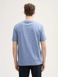 TOM TAILOR T-Shirt mit Foto-Print Hellblau/Grau/Blau