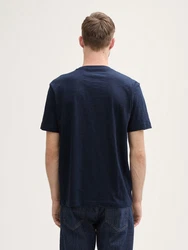 TOM TAILOR T-Shirt mit Foto-Print Dunkelblau/Blau/Hellblau