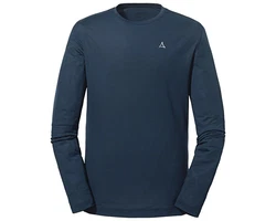 Schöffel Fleeceshirt Langarmshirt Laubbichel Herren Dunkelblau/Hellblau/Blau