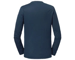 Schöffel Fleeceshirt Langarmshirt Laubbichel Herren Dunkelblau/Hellblau/Blau