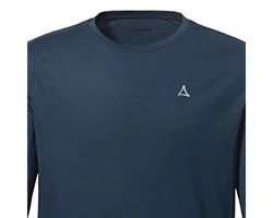 Schöffel Fleeceshirt Langarmshirt Laubbichel Herren Dunkelblau/Hellblau/Blau
