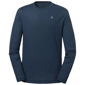 Schöffel Fleeceshirt Langarmshirt Laubbichel Herren Dunkelblau/Hellblau/Blau