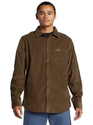 Quiksilver Langarm Smoke Trail Dunkelgrün/Khaki/Dunkelbraun/Beige/Braun