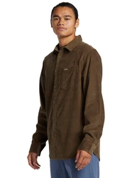 Quiksilver Langarm Smoke Trail Dunkelgrün/Khaki/Dunkelbraun/Beige/Braun