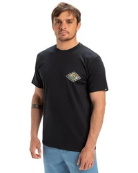 Quiksilver T-Shirt Evo Future Islands Dunkelblau/Schwarz