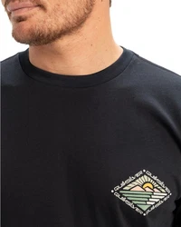 Quiksilver T-Shirt Evo Future Islands Dunkelblau/Schwarz