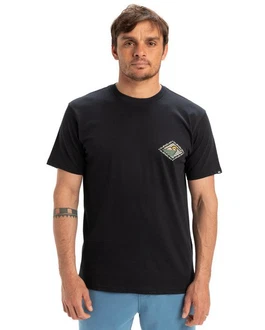 Quiksilver T-Shirt Evo Future Islands Dunkelblau/Schwarz