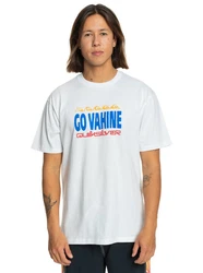 Quiksilver T-Shirt Go Vahine Hellblau/Weiß/Dunkelrot/Grau/Dunkelblau