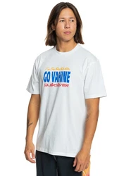 Quiksilver T-Shirt Go Vahine Hellblau/Weiß/Dunkelrot/Grau/Dunkelblau