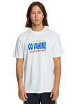 Quiksilver T-Shirt Go Vahine Hellblau/Weiß/Dunkelrot/Grau/Dunkelblau