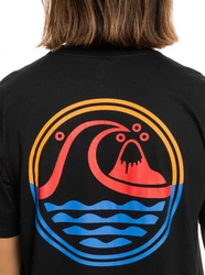 Quiksilver T-Shirt Go Vahine Schwarz/Dunkelrot