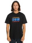 Quiksilver T-Shirt Go Vahine Schwarz/Dunkelrot
