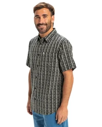 Quiksilver Funktionshemd Street Way Schwarz/Grün/Grau/Rot/Blau