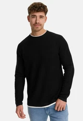 Indicode Strickpullover INVillads Schwarz