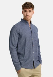 Indicode Langarmhemd INNiell Dunkelblau/Grau/Hellblau/Blau