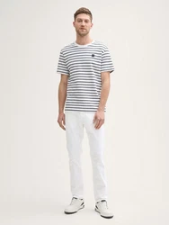 TOM TAILOR Slim-fit Jeans TTJOSH Regular Slim Jeans Weiß/Creme