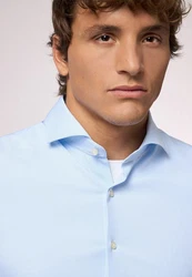 Roy Robson Businesshemd Slim Fit Hellblau