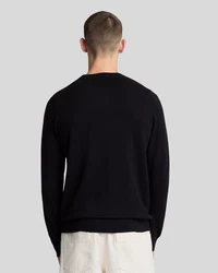 Lyle & Scott Strickpullover Herren Schwarz/Dunkelblau/Gelb/Beige