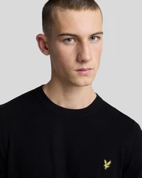 Lyle & Scott Strickpullover Herren Schwarz/Dunkelblau/Gelb/Beige
