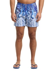 CARLO COLUCCI Shorts Eiberger Blau/Hellblau