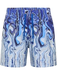 CARLO COLUCCI Shorts Eiberger Blau/Hellblau