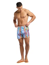 CARLO COLUCCI Shorts Eiberger Mischfarben/Orange/Creme/Grau/Lila/Blau