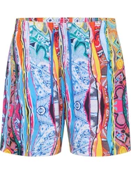 CARLO COLUCCI Shorts Eiberger Mischfarben/Orange/Creme/Grau/Lila/Blau