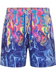 CARLO COLUCCI Shorts Eiberger Mischfarben/Blau/Orange/Rot