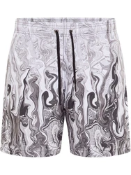 CARLO COLUCCI Shorts Eiberger Grau/Silber/Rot