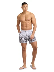 CARLO COLUCCI Shorts Eiberger Grau/Silber/Rot