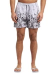 CARLO COLUCCI Shorts Eiberger Grau/Silber/Rot