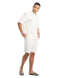 CARLO COLUCCI Shorts Egarter Creme/Weiß