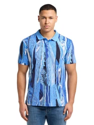 CARLO COLUCCI Poloshirt Blau
