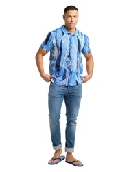 CARLO COLUCCI Poloshirt Blau