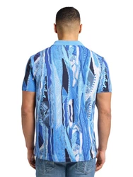 CARLO COLUCCI Poloshirt Blau