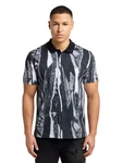 CARLO COLUCCI Poloshirt Schwarz/Grau/Dunkelgrau