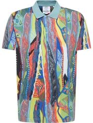 CARLO COLUCCI Poloshirt Mischfarben/Orange/Grau